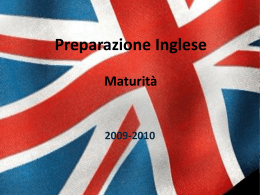 Preparazione Inglese Maturità 2009-2010
