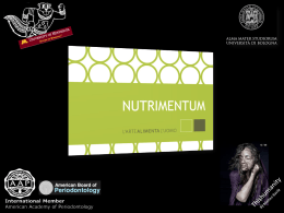 Diapositiva 1 - NUTRIMENTUM :: l`arte alimenta l`uomo