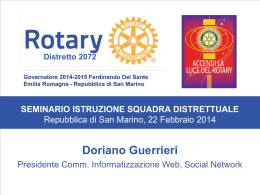 Doriano Guerrieri - Rotary distretto 2072