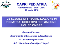 Carmine Pecoraro – Le scuole di specializzazione