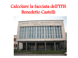 Calcolare la facciata dell*ITIS Benedetto Castelli