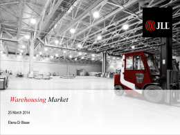 Report Warehousing Occupiers Market Italia