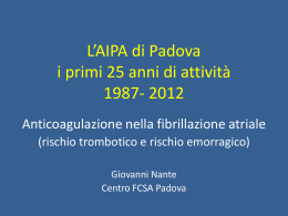 Warfarin - AIPA Padova