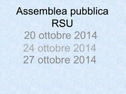 Assemblea pubblica RSU