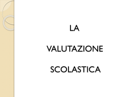 La valutazione - Scuolasarda.it