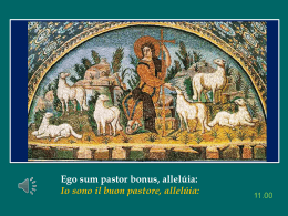 Io sono il buon pastore, allel&uacute;ia