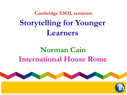 Cambridge Storytelling Nov 28 2012