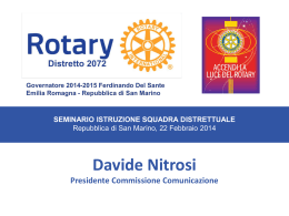 Davide Nitrosi - Rotary distretto 2072