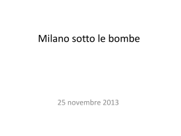 Bombe a Milano - Liceo Giulio Casiraghi
