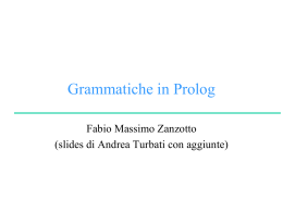 Cenni di Natural Language Processing in Prolog