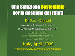 Slide Rifiuti Zero