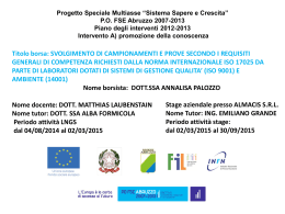 Scarica la presentazione - Sistema Sapere e Crescita