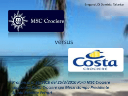 pubblicita msc vs costa