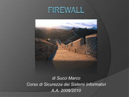 Firewall - Dipartimento di Informatica
