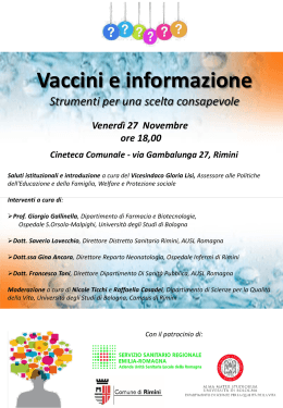 Vaccini e informazione