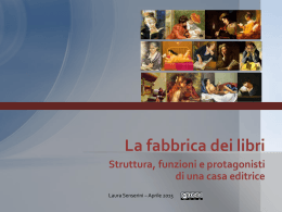 La fabbrica dei libri. Lezione di Laura Senserini