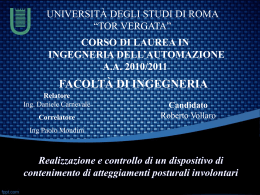 presentazione - Università di Roma - Tor Vergata
