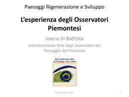 Rete degli Osservatori per il Paesaggio Piemontese