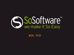 TCO e ROI - sosoftware