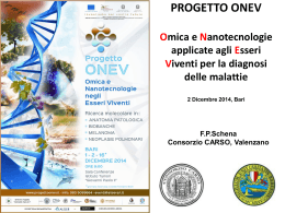 F.P.Schena - Progetto Onev