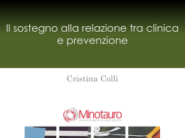 Cristina Colli – Il sostegno alla relazione tra clinica e