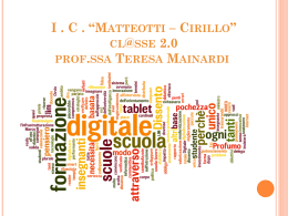 Istituto Comprensivo *Matteotti * Cirillo* presenta la classe 2.0 a