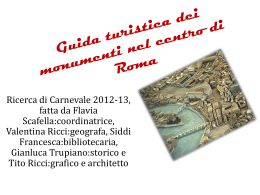 Guida turistica dei monumenti nel centro di Roma
