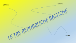 le tre repubbliche baltiche