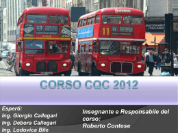 Corso CQC 2012