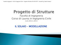 il solaio - modellazione