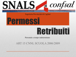 schema in ppt permessi retribuiti personale a tempo