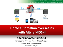Home automation over mains with Altera NIOS-II