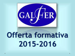 Offerta formativa 2014 - 2015 - Siti web cooperativi per le scuole