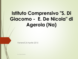 Venerd&igrave; 25 Aprile 2015 - S.Di Giacomo