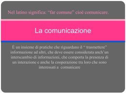 La comunicazione ECO - 3comm2012-2013