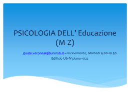 PSICOLOGIA DELLO SVILUPPO_EDUCAZIONE (M