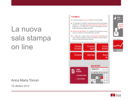La sala stampa online