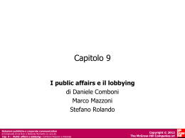 I public affairs e il lobbying