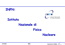 Seminario introduttivo sull`INFN