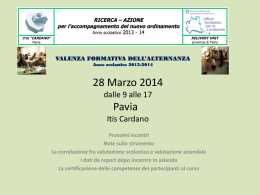 28 Marzo 2014 - ITIS G. Cardano