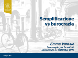 Semplificazione vs. Burocrazia – Varasio