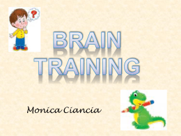 PRESENTAZIONE Brain Training utilizzando il