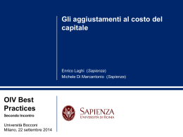 OIV Best Practices Secondo Incontro
