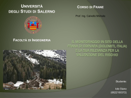Field monitoring of the Corvara landslide