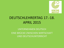 Presentazione standard di PowerPoint - Goethe