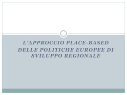 placebased.slides - Dipartimento di Scienze Politiche e Sociali