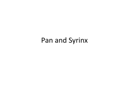 Pan and Syrinx