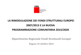 Seminario a Ragusa sui Fondi Europei rivolto ai