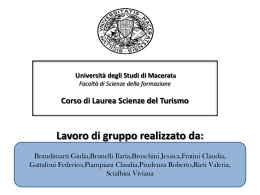 Diapositiva 1 - Università degli Studi di Macerata