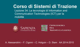 I servizi per il trasporto pubblico - Consiglio d`Area di Ingegneria